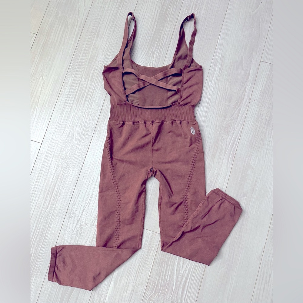 NWOT Free People Good Karma Onesie in Nutmeg - Picture 7 of 9